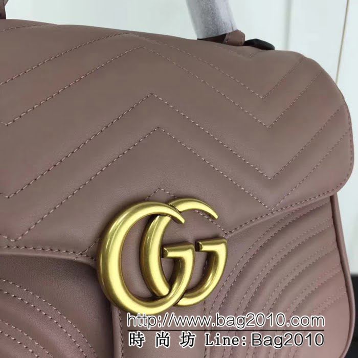 GUCCI古馳原單 新款專櫃品質原單貨實物實拍498110 裸粉手提單肩斜挎包 HY1113